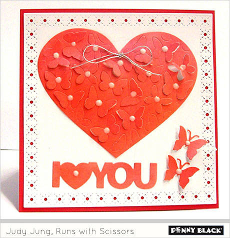 Wykrojnik - Penny Black - Filled with Love