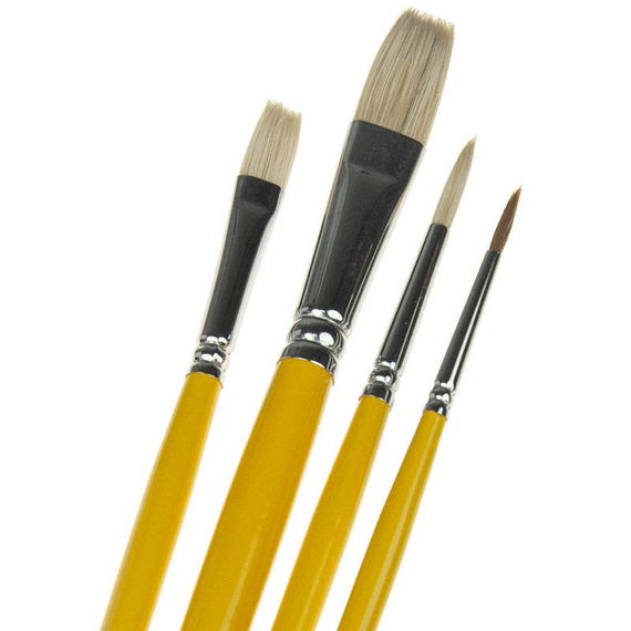 Zestaw pędzli szczecinowych Phoenix - 4 sztuki