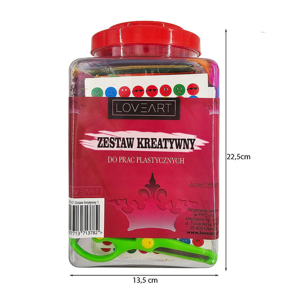 Zestaw kreatywny do prac plastycznych dla dzieci