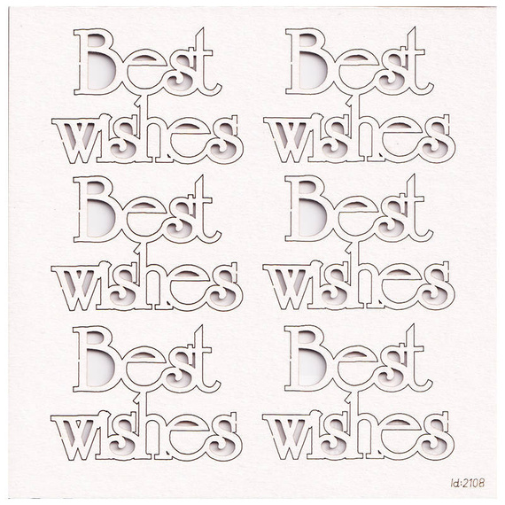 Tekturka - Best Wishes zestaw słów - Scrapiniec