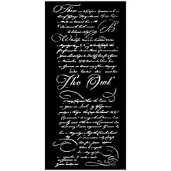 Szablon mix media 3D 12x25cm - The Owl's House - list - Stamperia