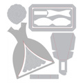 Wykrojnik Sizzix Thinlits - Dress Box - pudełko sukienka