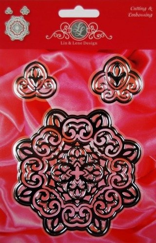 Wykrojnik Joy! - Lin & Lene 1201/0041 serwetka narożnik ażur