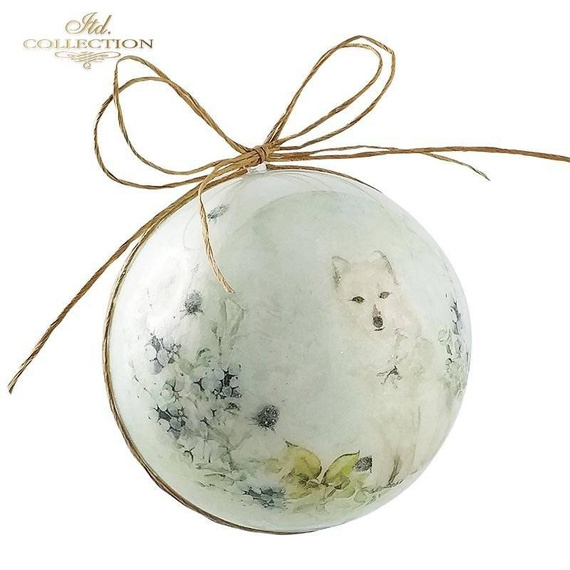 Papier ryżowy do decoupage ITD-R1632 pingwin, zając, lis, sowa, niedźwiedź