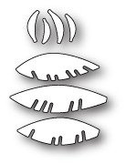 Wykrojnik - Poppystamps - Bananas and Palms - banany i liście palmowe