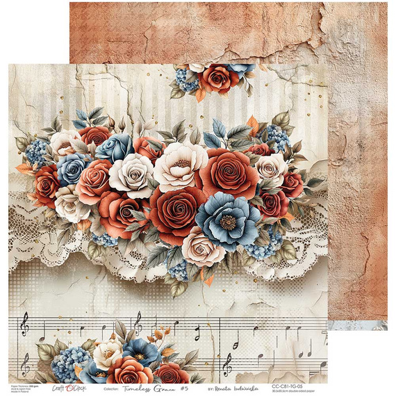 Zestaw papierów do scrapbookingu 30x30 - Craft o'clock - Timeless Grace