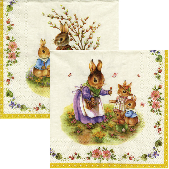 Serwetka do decoupage 33x33cm - Spring Fantasy Easter