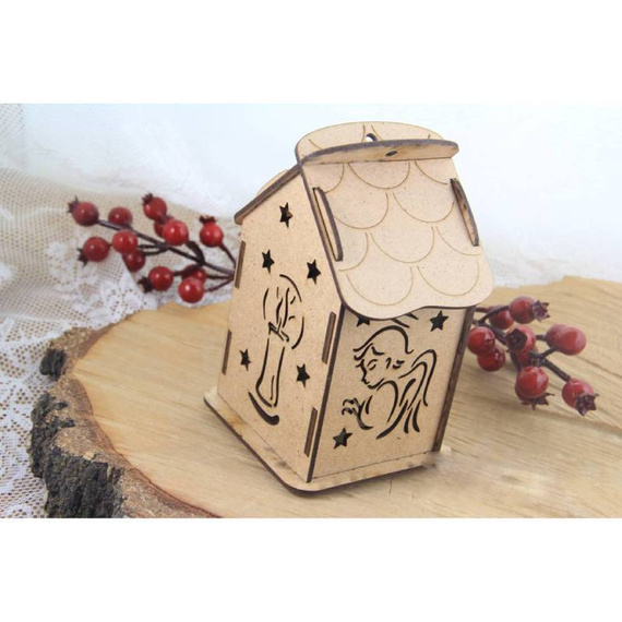 Lampion adwentowy 02 z HDF -  Advent lantern 02 SC