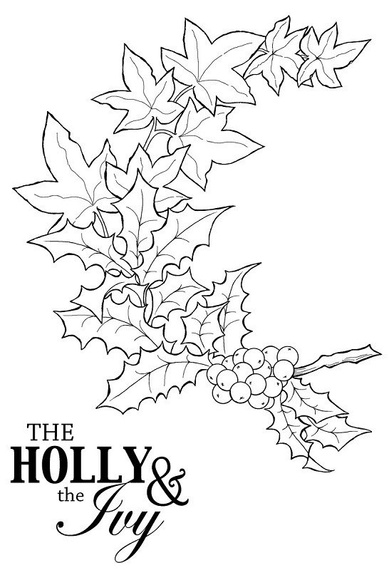Stempel - Woodware - The Holly and the Ivy