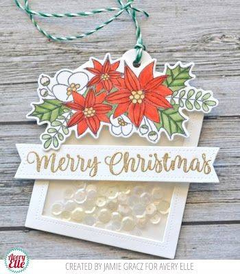 Wykrojnik - Avery Elle - Holiday Bouquet / poinsecje
