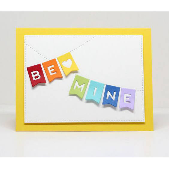 Wykrojnik - Die-namics - Be Mine Banner