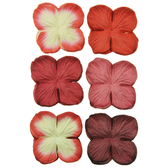 Hortensje - mix czerwony 25mm - 100szt