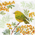 Serwetka do decoupage 33x33cm - Joy of Spring ptaki