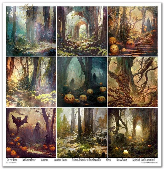 Zestaw papierów do scrapbookingu 30x30 - Itd Collection - Halloween