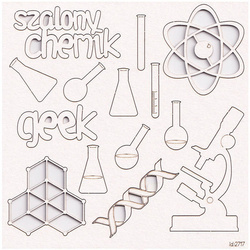 Tekturka - Szalony chemik zestaw - Scrapiniec