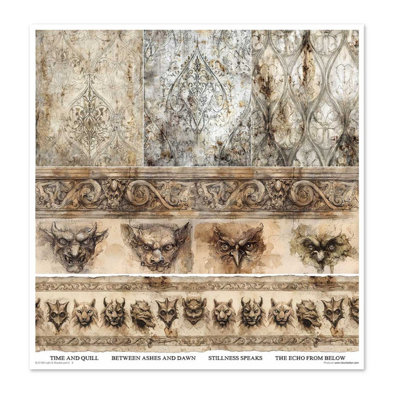 Zestaw papierów do scrapbookingu 30x30 - Light & Shadow 2 - Itd Collection