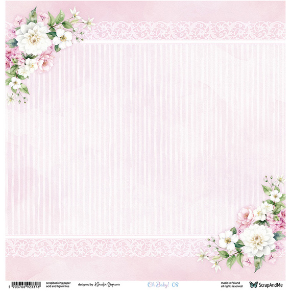 Papier do scrapbookingu 30x30 - ScrapAndMe - Oh, Baby 07/08