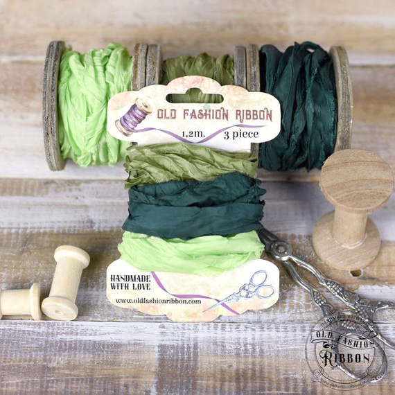 Zestaw wstążek vintage old fashion ribbon