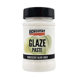 Pasta glaze opalizująca oliwkowe złoto 100ml - Pentart