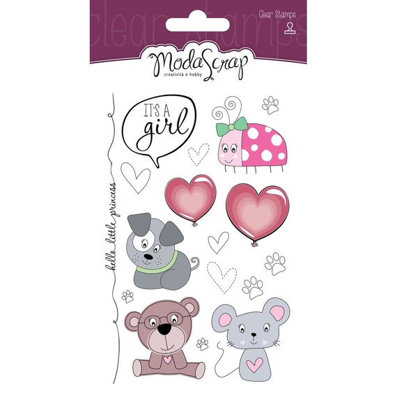 Stempel - ModaScrap - Color Of Puppies-Girl CS063