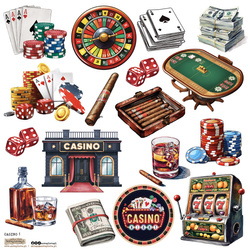 Naklejki papierowe - ScrapLove - Casino 1