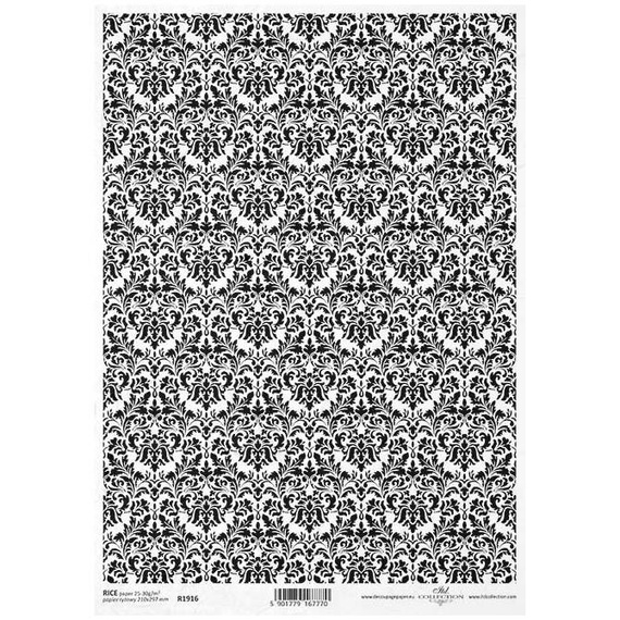 Papier ryżowy do decoupage ITD-R1916 damask