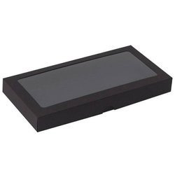 Pudełko na kartkę z okienkiem DL czarne - Rzeczy z papieru