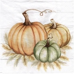 Serwetka 33x33cm - Pumpkin Trio dynie