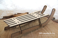 Tekturka - Big Wooden Sleigh - Duże Sanie HDF - Scrapiniec