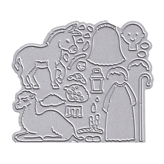 Wykrojnik - Cottage Cutz - Joseph, Shepherd & Animals - Józef, pastuszek, zwierzęta