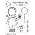 Stempel - My Favorite Things - Cupcake Day dziewczynka z babeczką