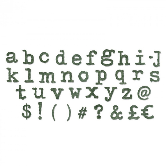 Wykrojnik Sizzix Bigz XL - Alphabet Typo Lower alfabet