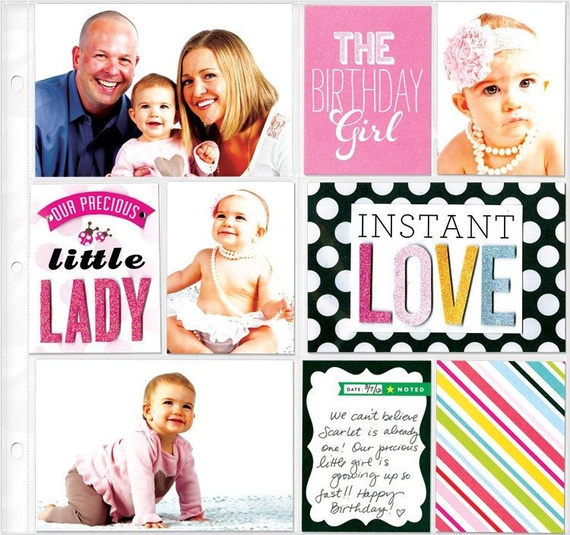 Pocket Pages cards - Hello Baby Girl - Me&My Ideas TPCE-04