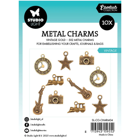 Zawieszki metalowe - Studio Light - vintage