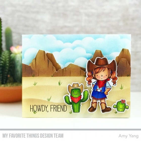 Stempel - My Favorite Things - Saddle up & Celebrate - kaktusy i kowboje