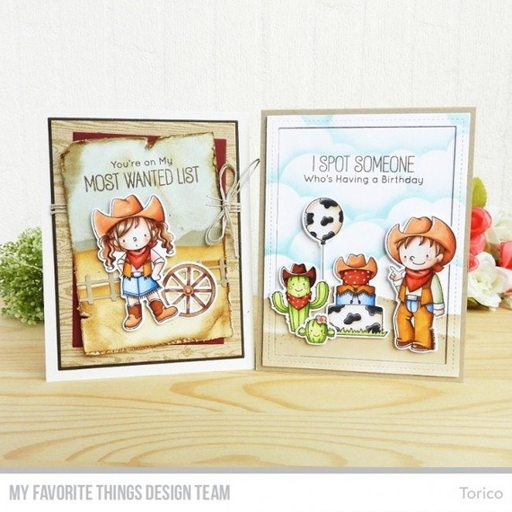 Stempel - My Favorite Things - Saddle up & Celebrate - kaktusy i kowboje