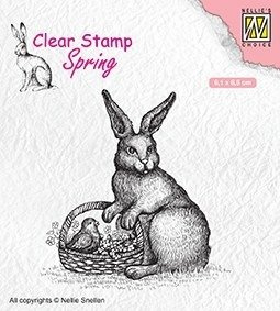 Stempel - Nellie`s Choice - SPCS013 króliczek z koszyczkiem