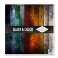 Zestaw papierów do scrapbookingu 30x30 - Black & Color - Itd Collection