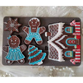 Foremka silikonowa - Prima - Festive Gingerbread Treats piernikowe ludziki i chatka