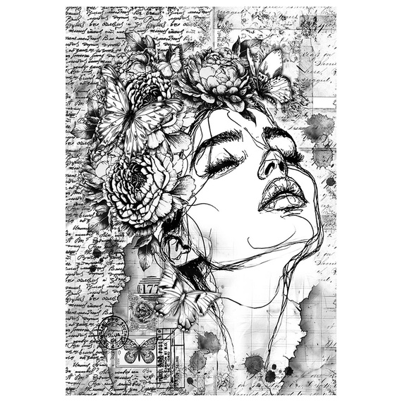 Zestaw papierów ryżowych do decoupage A4 - Ciao Bella - Meaningful Memories