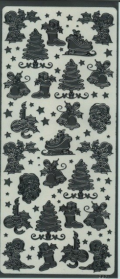 Naklejka ozdobna - srebrna