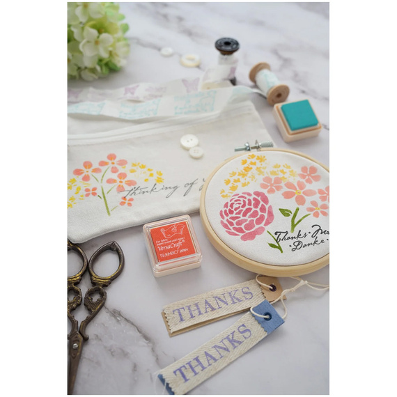 Tusz pigmentowy Tsukineko VersaCraft Small do tkanin, skóry, papieru - Coral Pink