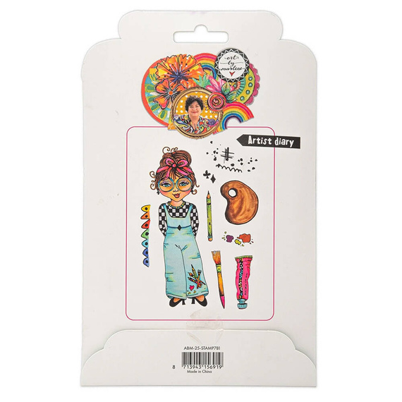 Stempel gumowy - Studio Light - Artist Diary malowanie malarka farby