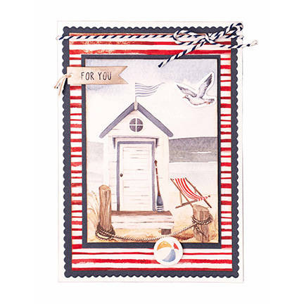 Zestaw papierów i elementów do scrapbookingu A5 - Vintage Summer