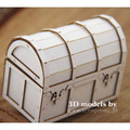 Tekturka - Skrzynia skarbów 3D model - treasure chest  - Scrapiniec