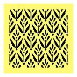 Maska / szablon 16x16cm - wzór kwiatowy - ST0200 kwiaty