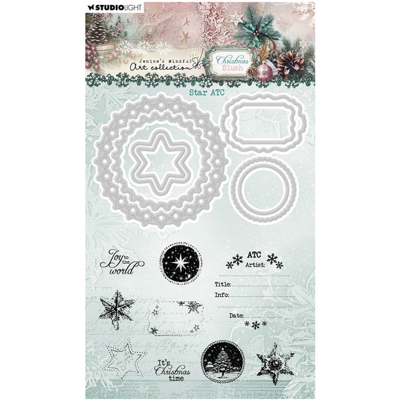 Wykrojnik do papieru i stempel - StudioLight - Star ATC