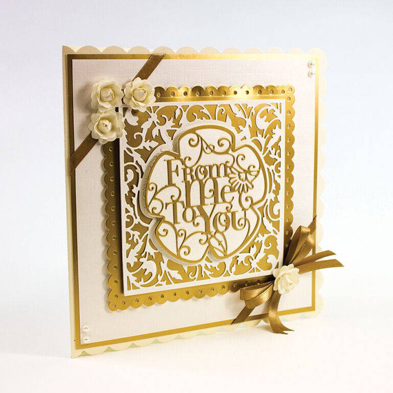 Wykrojnik - Tonic Studios - From Me To You napis ramka