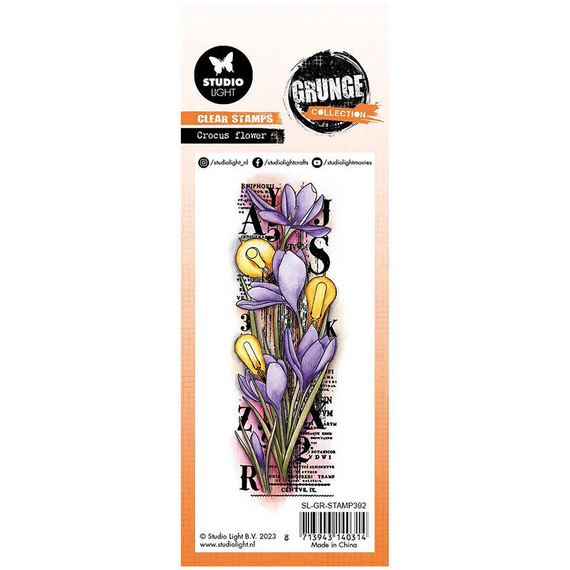 Stempel przezroczysty - StudioLight - Crocus flower krokusy