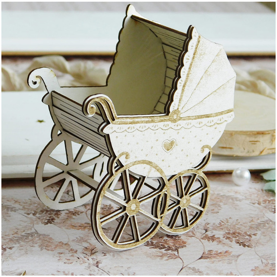 Tekturka wózek 3d - Kreatywna Pracownia